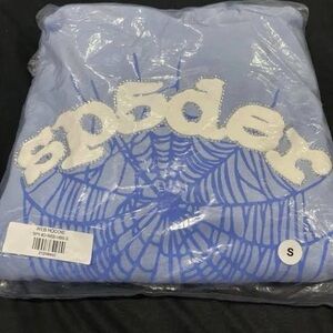 Sp5der hoodie for sale sky blue
